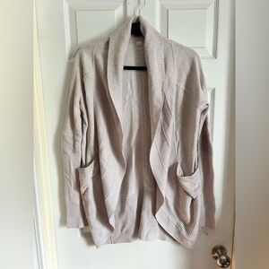 Lululemon Transformation Wrap Beige Open Front Cardigan Women’s Size 10